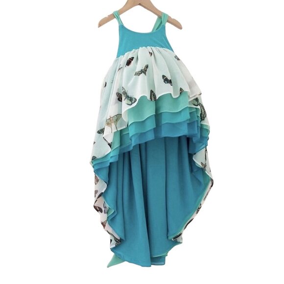 Pleiades Designs Other - NWT Pleiades Teal Botanical Butterflies Dress